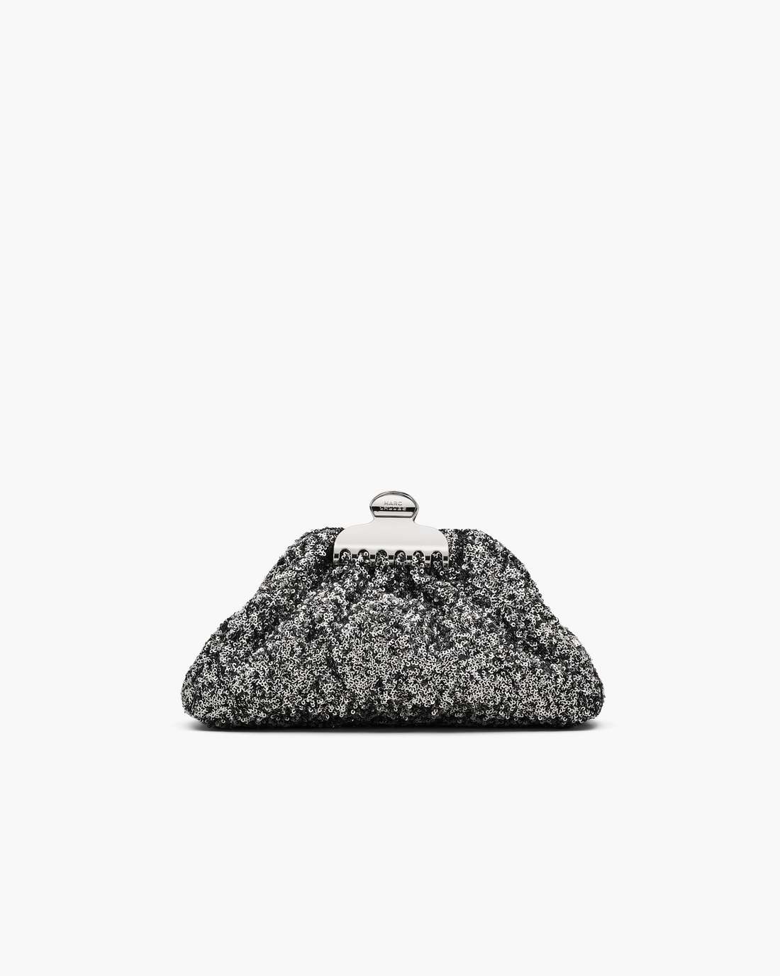 Marc Jacobs The Sequin Glam Small Clutch Silver BAGS|NEW ARRIVALS