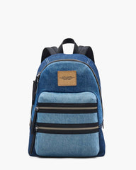 Marc Jacobs The Biker Colorblock Denim Large Backpack Indigo Multi BAGS