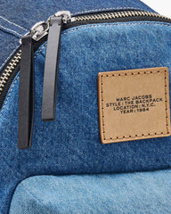 Marc Jacobs The Biker Colorblock Denim Large Backpack Indigo Multi BAGS
