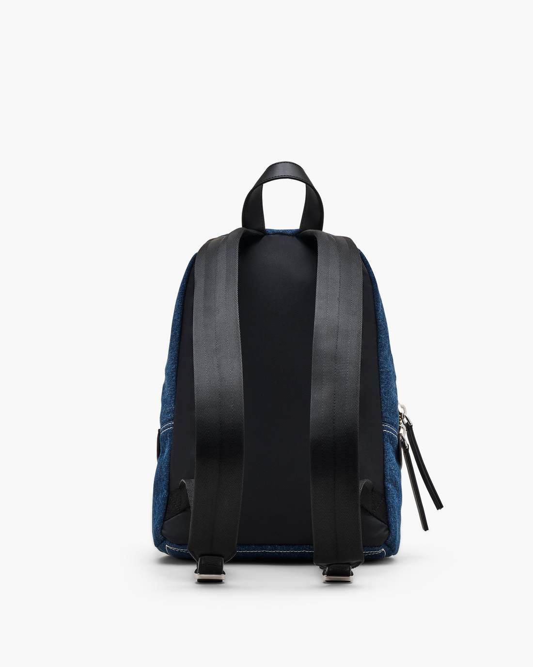 Marc Jacobs The Biker Colorblock Denim Medium Backpack Indigo Multi BAGS