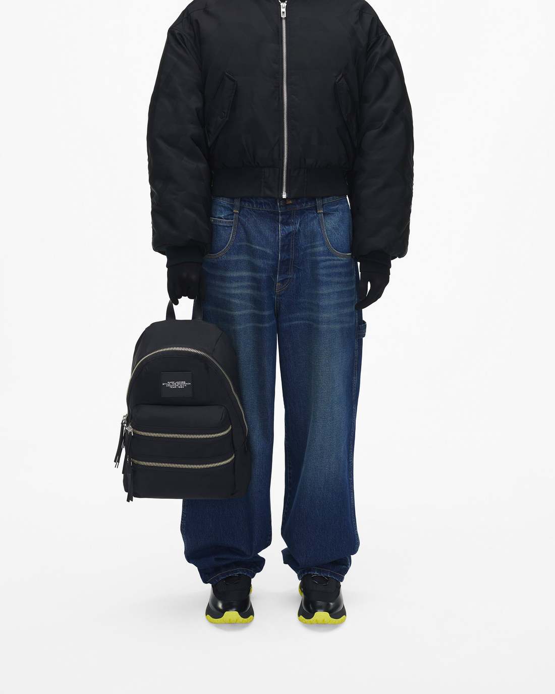 Marc Jacobs The Biker Nylon Large Backpack Black BAGS