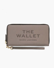 Marc Jacobs The Leather Continental Wallet Cement WALLETS