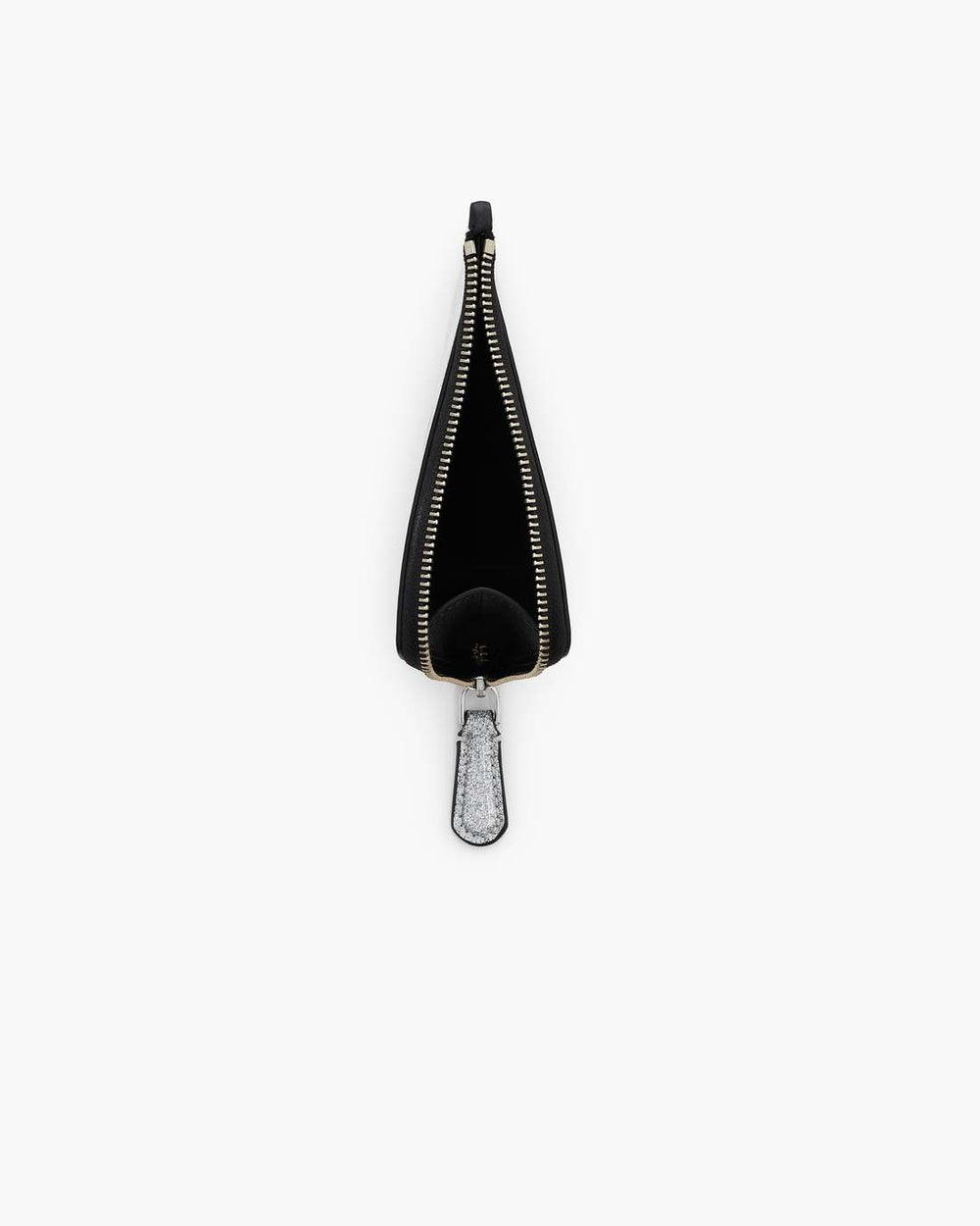 Marc Jacobs The Coated Glitter Everyday Top Zip Charm Wallet Silver WALLETS|ACCESSORIES|NEW ARRIVALS