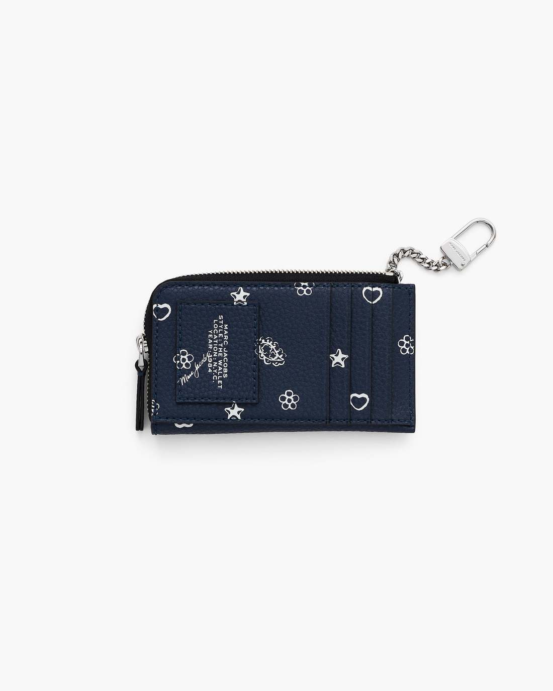 Marc Jacobs The Bandana Top Zip Multi Wallet Navy Multi WALLETS|NEW ARRIVALS