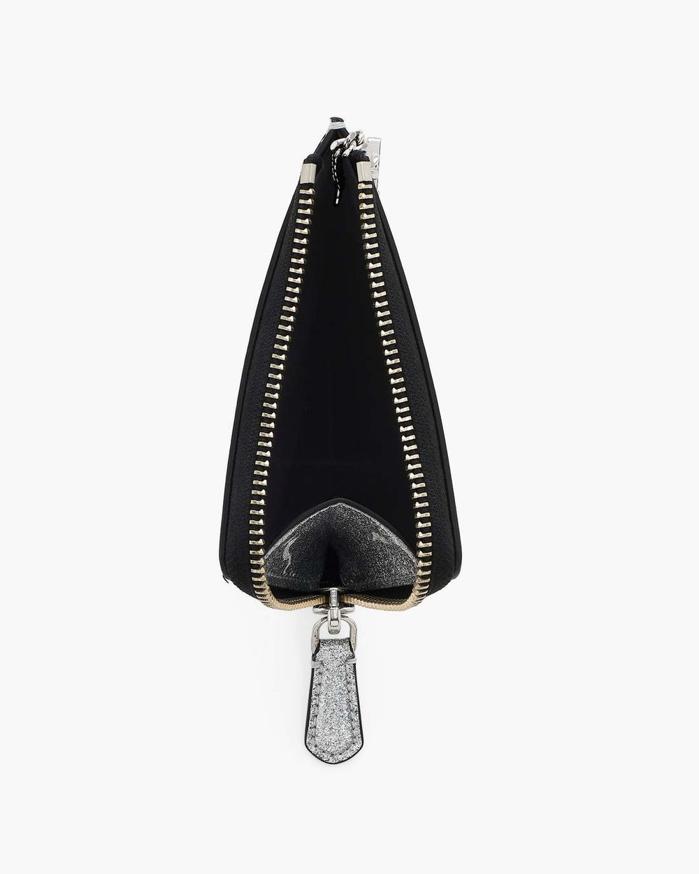 Marc Jacobs The Coated Glitter Everyday Top Zip Wallet Silver WALLETS|NEW ARRIVALS