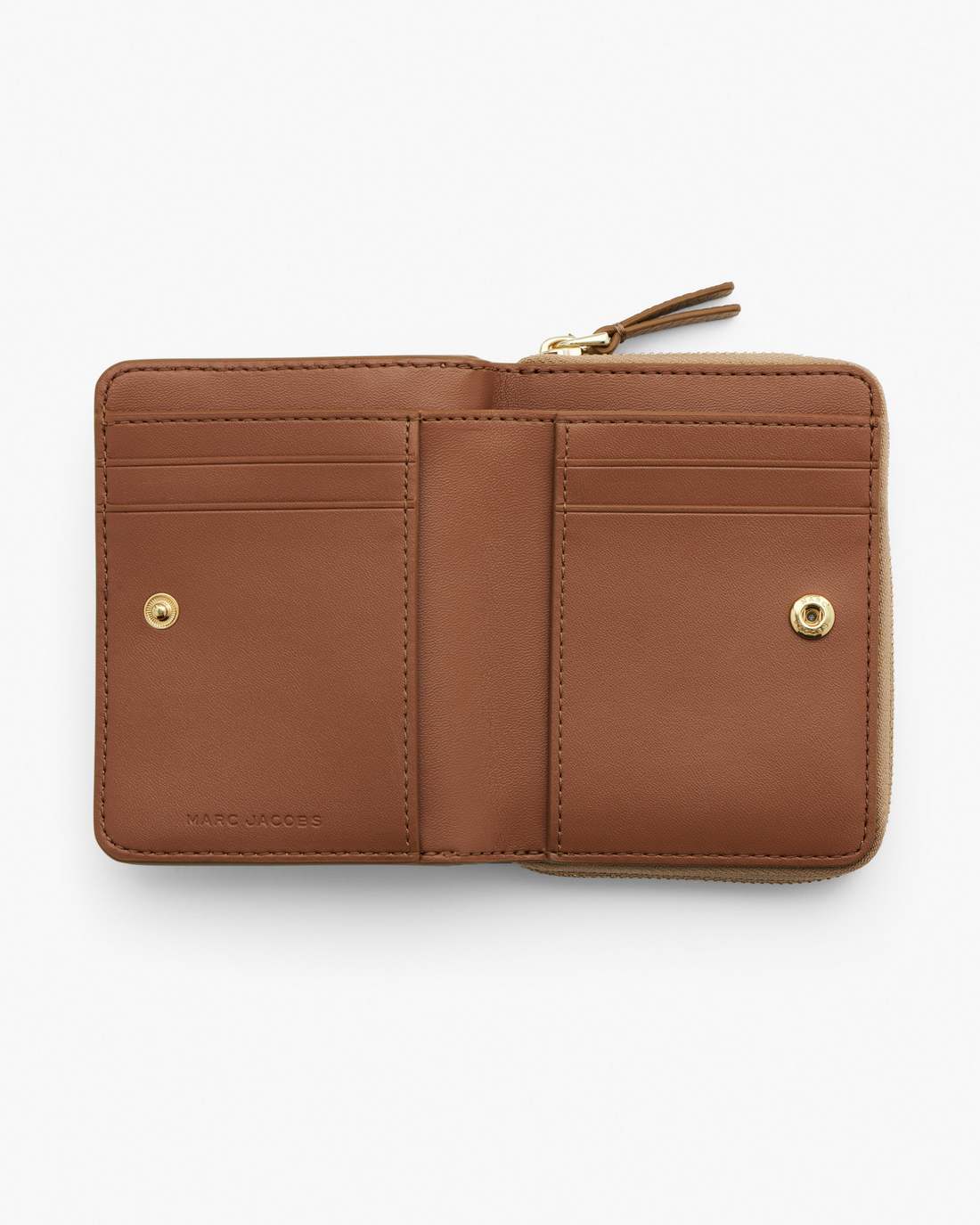Marc Jacobs The Leather Mini Compact Wallet Camel WALLETS