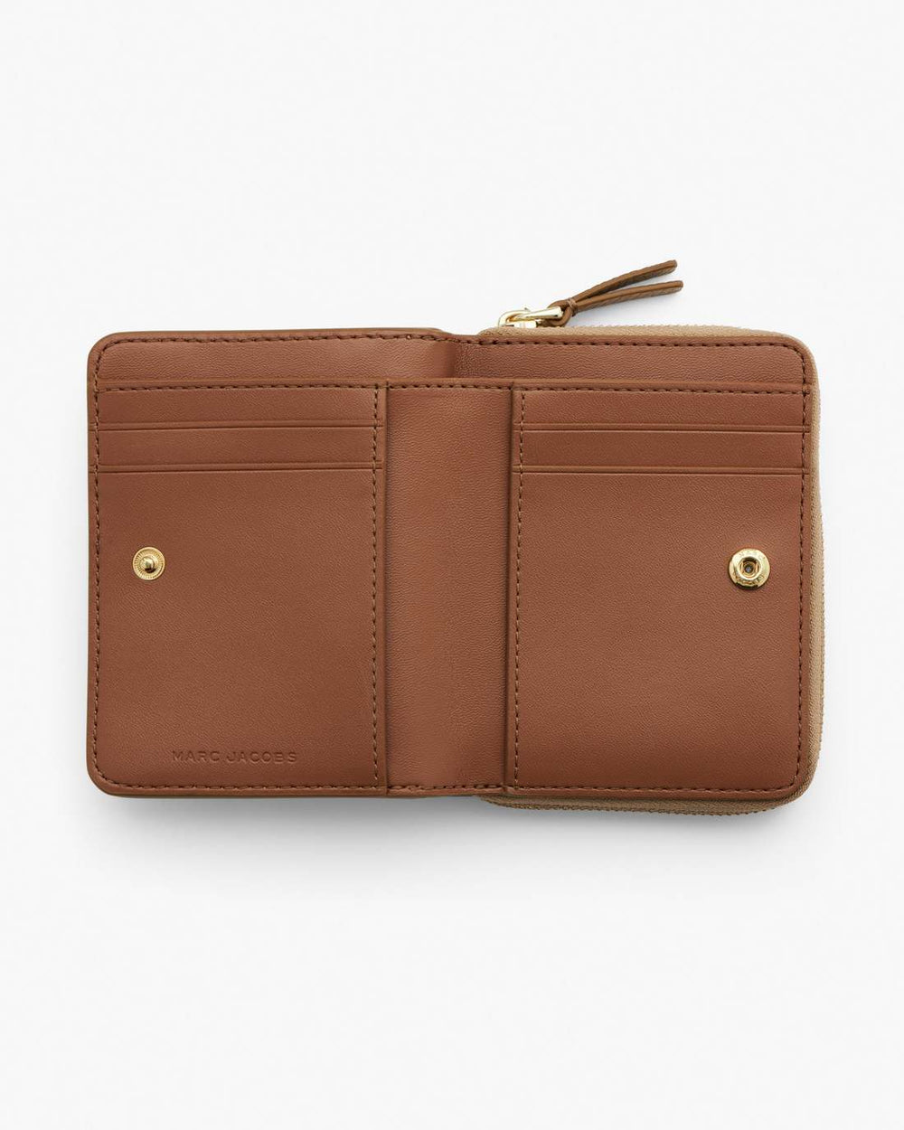 Marc Jacobs The Leather Mini Compact Wallet Camel WALLETS
