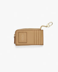 Marc Jacobs The Leather Top Zip Multi Wallet Camel WALLETS