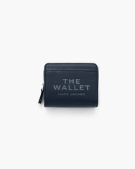 Marc Jacobs The Leather Mini Compact Wallet Blue Sea WALLETS