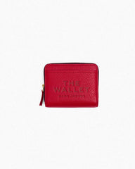 Marc Jacobs The Leather Mini Compact Wallet True Red WALLETS