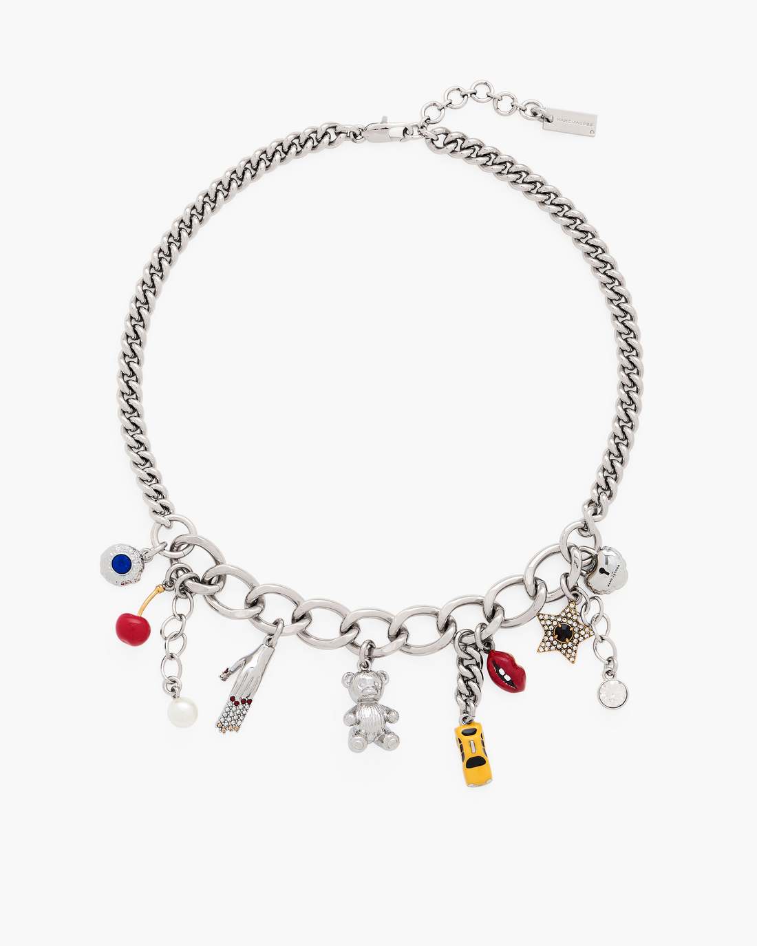 Marc Jacobs The Trinket Charm Necklace Silver/Multi JEWELRY|NEW ARRIVALS