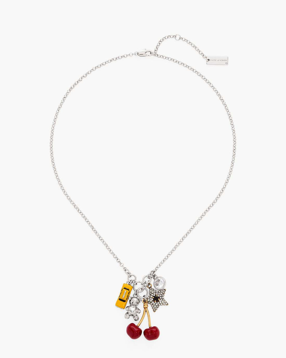 Marc Jacobs The Trinket Cluster Necklace Silver/Multi JEWELRY|NEW ARRIVALS