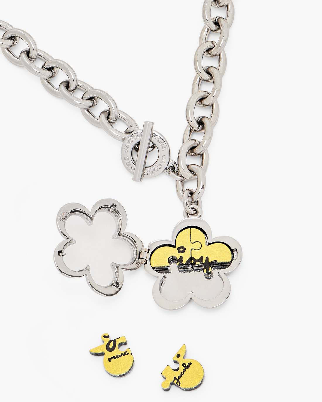 Marc Jacobs The Daisy Puzzle Necklace Silver/Multi JEWELRY