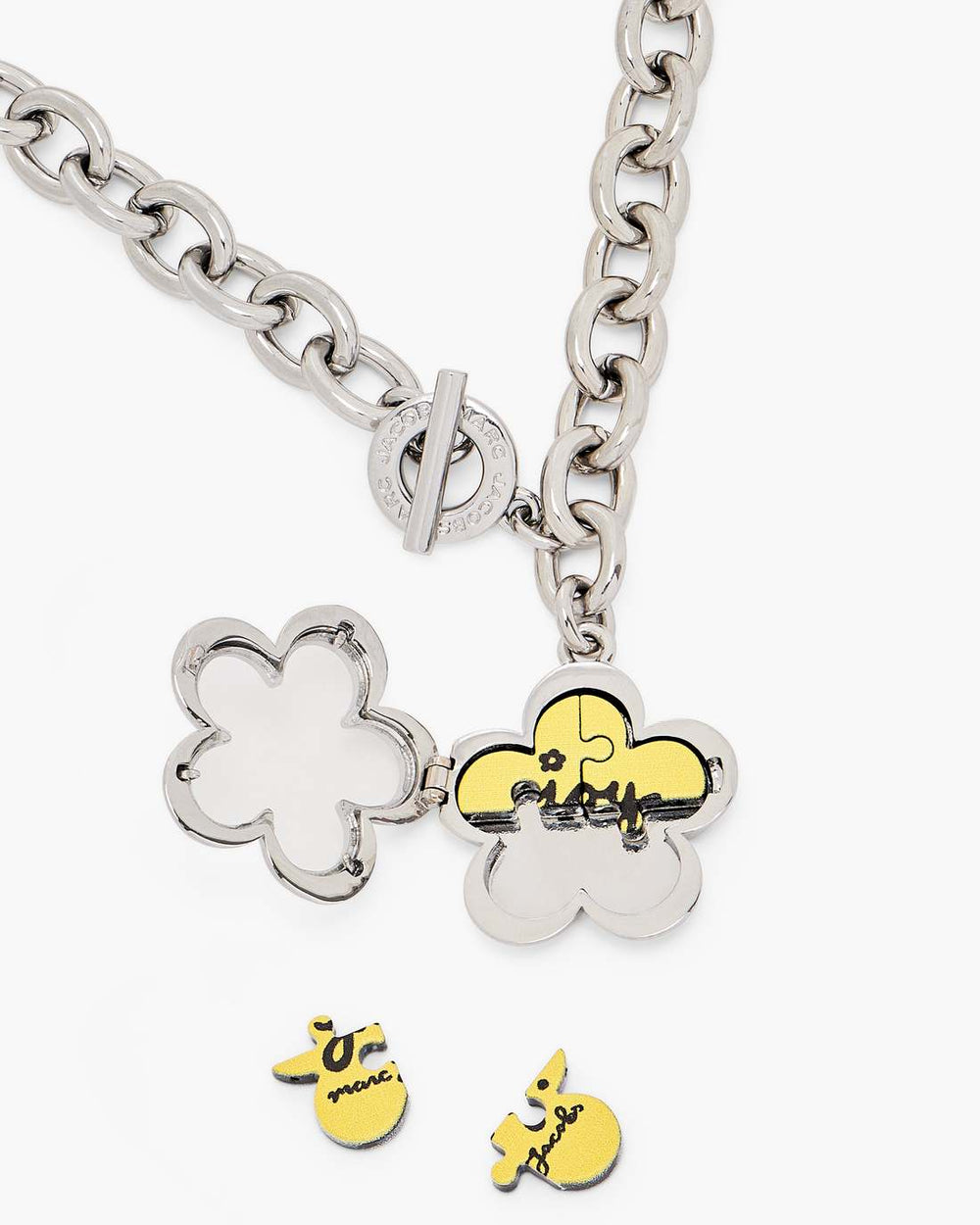 Marc Jacobs The Daisy Puzzle Necklace Silver/Multi JEWELRY