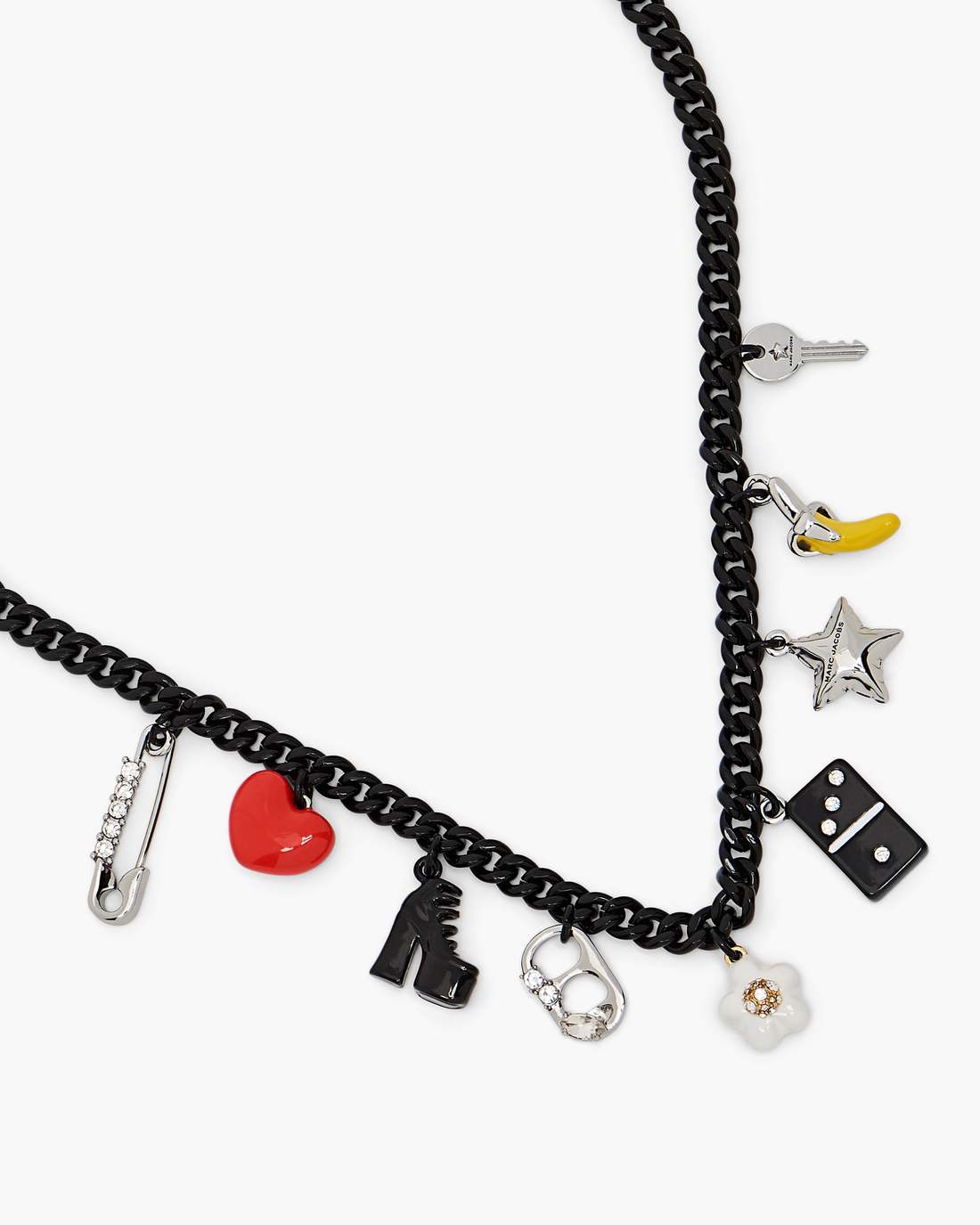 Marc Jacobs The Collector Charm Necklace Black Multi JEWELRY