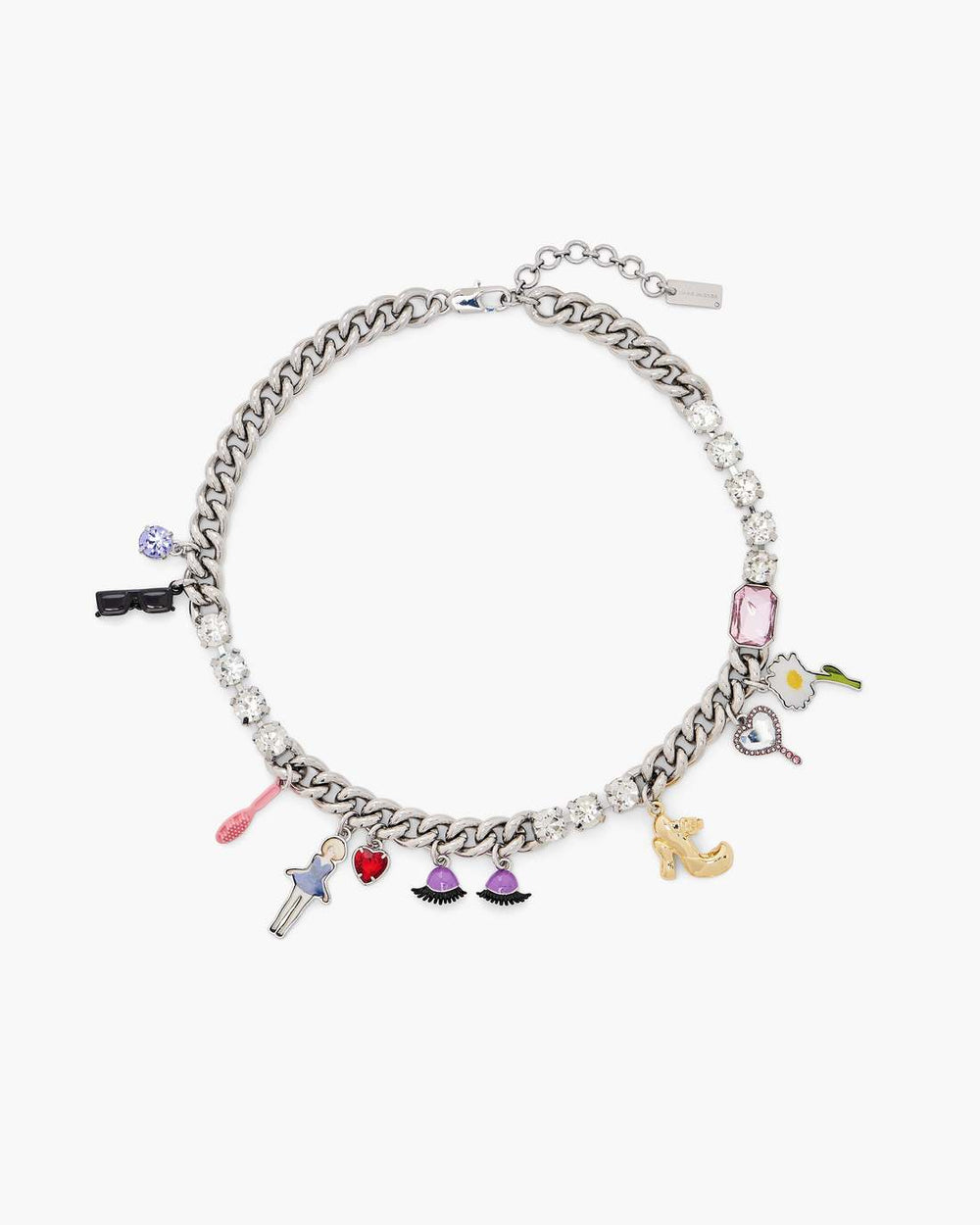 Marc Jacobs The Dollhouse Charm Necklace Silver/Multi JEWELRY
