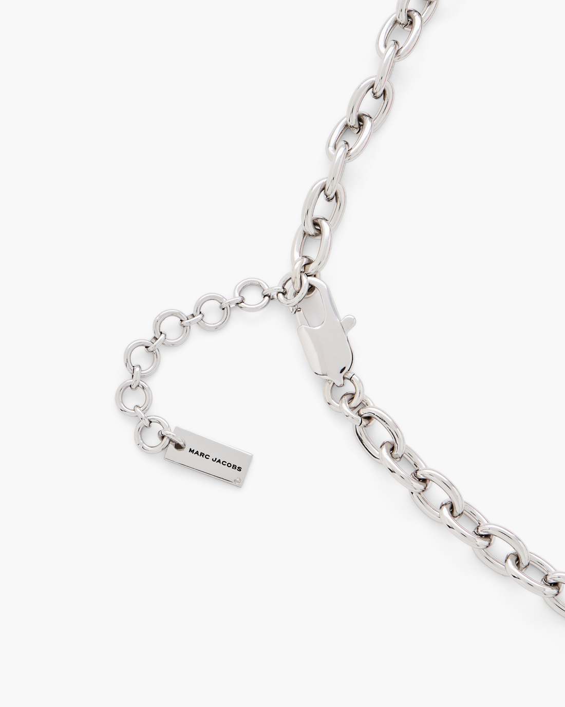 Marc Jacobs The Sticker Charm Statement Necklace Silver Multi JEWELRY