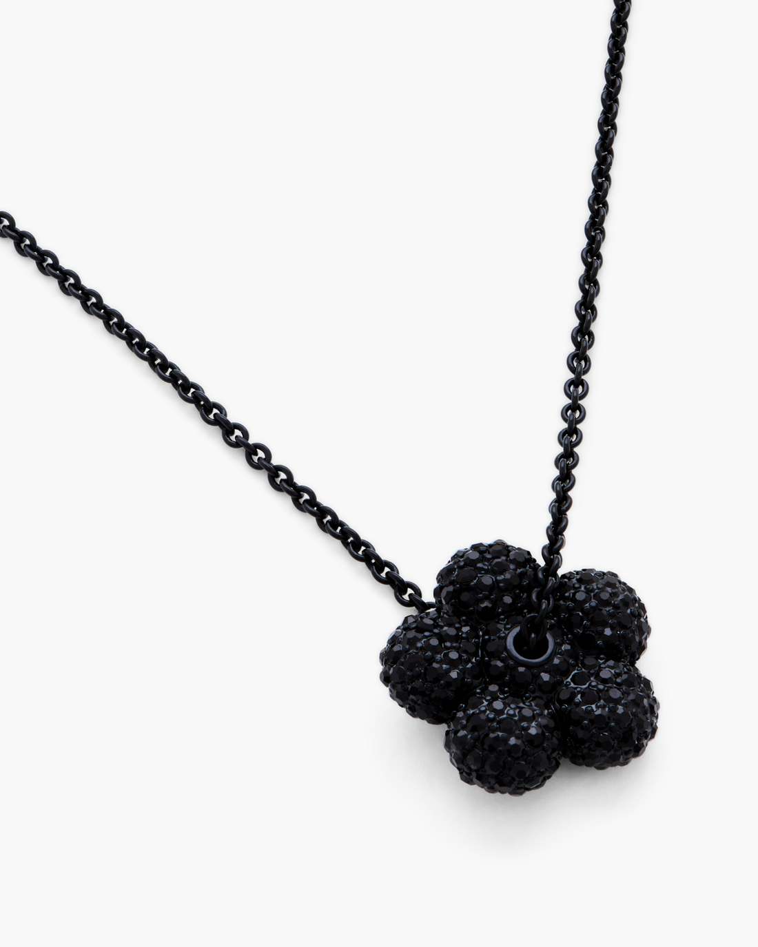 Marc Jacobs The Daisy Pave Necklace Black/Black Crystal JEWELRY