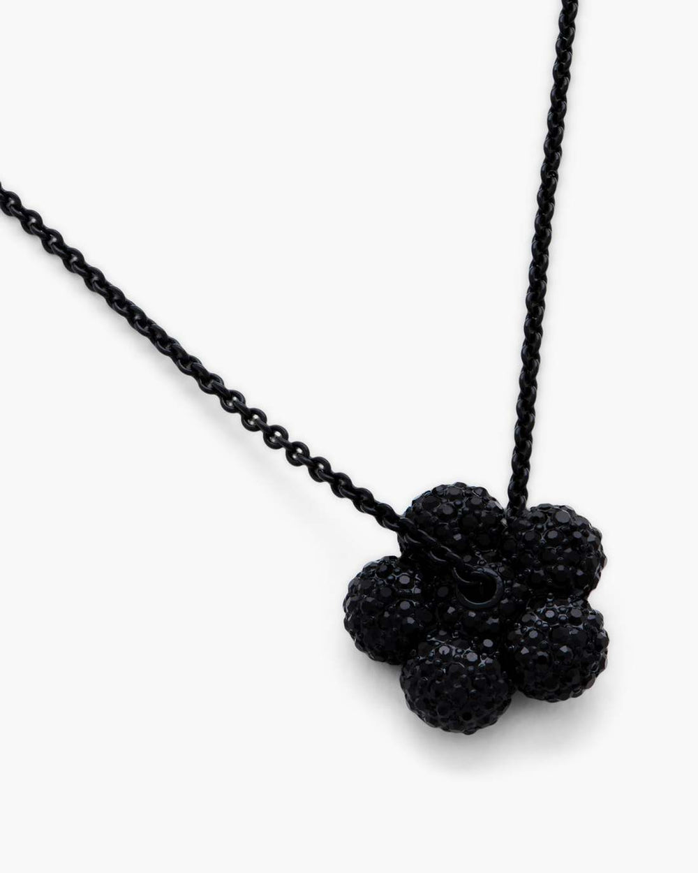 Marc Jacobs The Daisy Pave Necklace Black/Black Crystal JEWELRY
