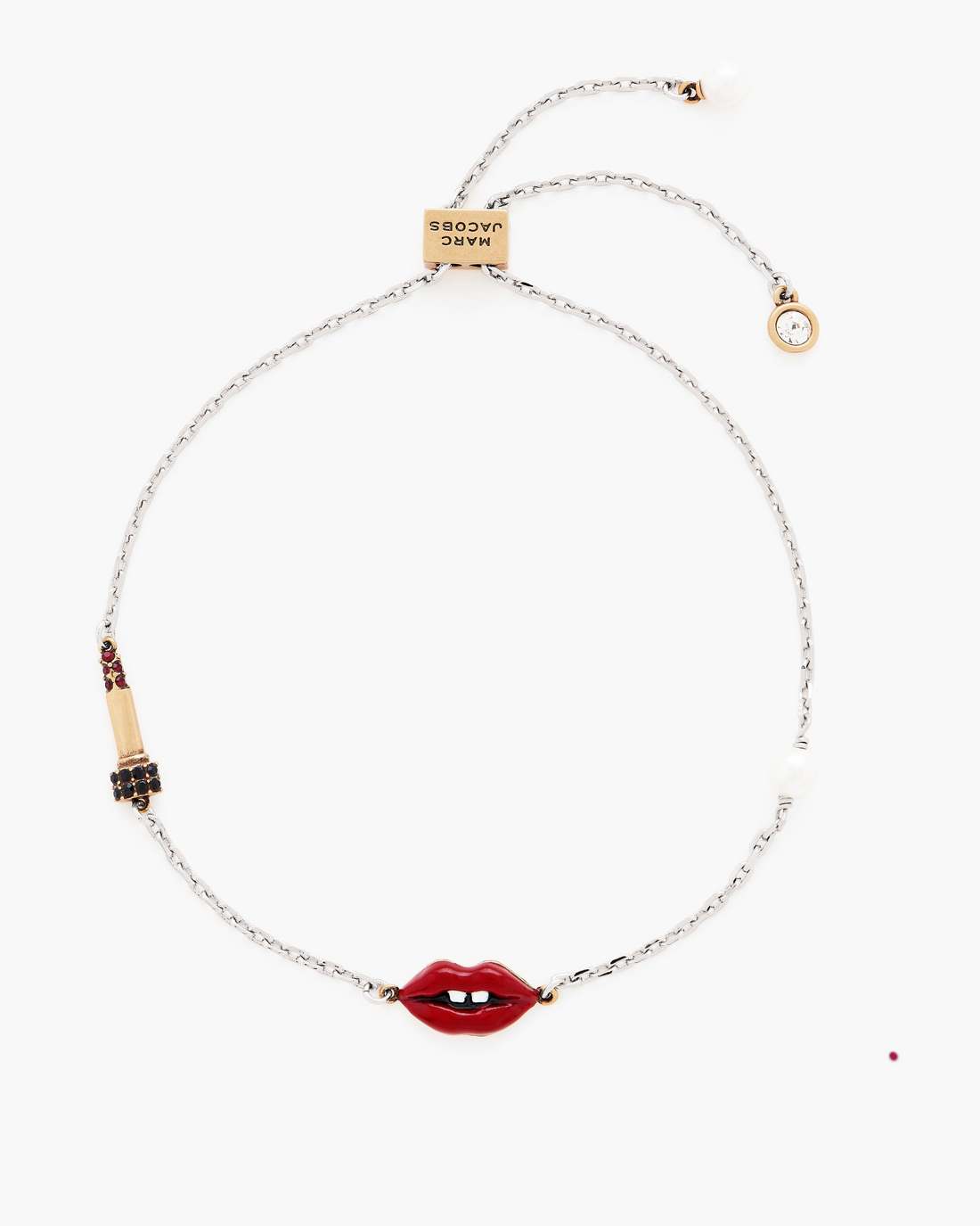Marc Jacobs The Lips Slider Bracelet Silver/Red JEWELRY|NEW ARRIVALS