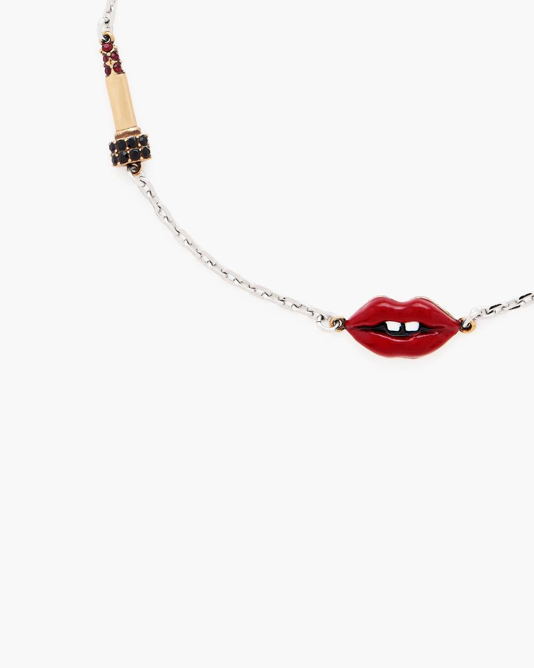 Marc Jacobs The Lips Slider Bracelet Silver/Red JEWELRY|NEW ARRIVALS