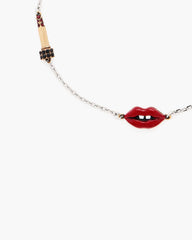 Marc Jacobs The Lips Slider Bracelet Silver/Red JEWELRY|NEW ARRIVALS