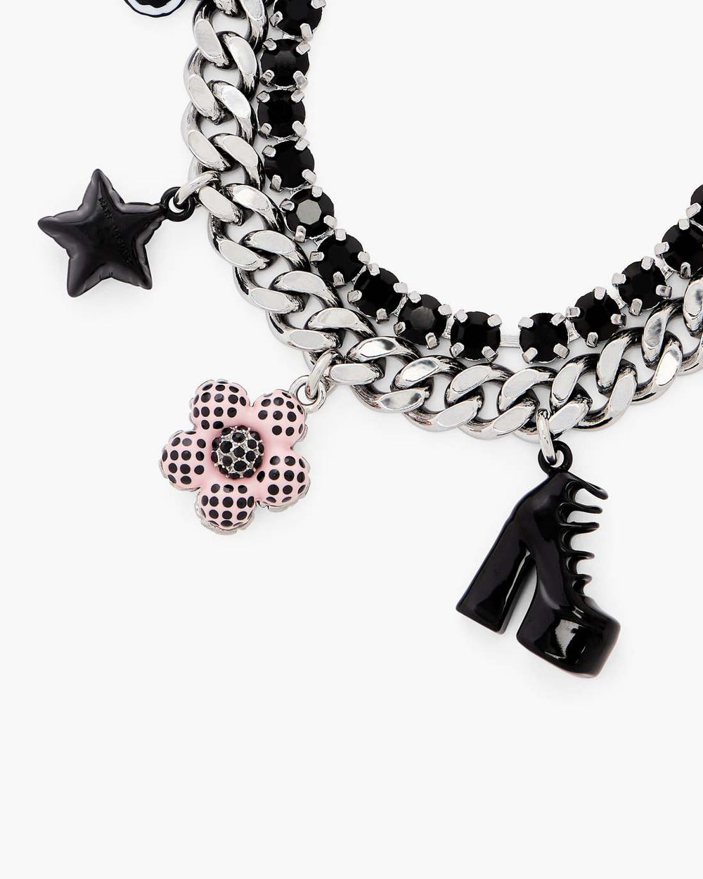 Marc Jacobs The Mini Icon Dot Charm Bracelet Silver/Multi JEWELRY