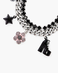 Marc Jacobs The Mini Icon Dot Charm Bracelet Silver/Multi JEWELRY