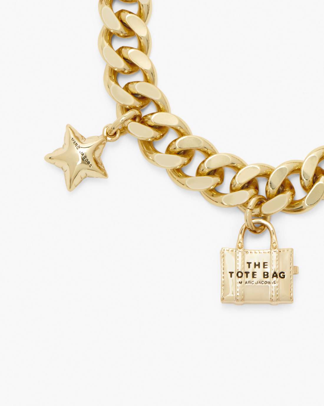 Marc Jacobs The Mini Icon Charm Bracelet Light Antique Gold JEWELRY