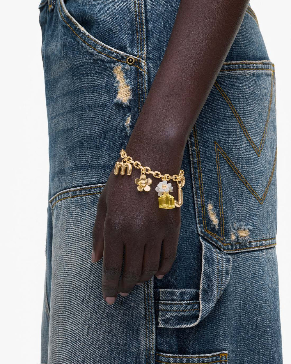 Marc Jacobs Daisy Charm Bracelet Gold/Yellow Multi JEWELRY