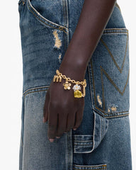 Marc Jacobs Daisy Charm Bracelet Gold/Yellow Multi JEWELRY