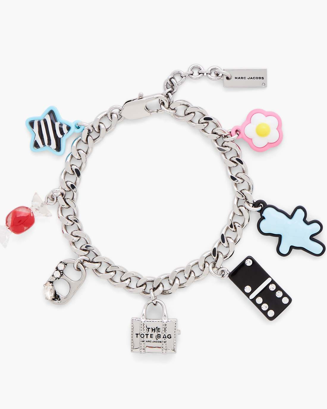Marc Jacobs The Sticker Charm Bracelet Silver Multi JEWELRY