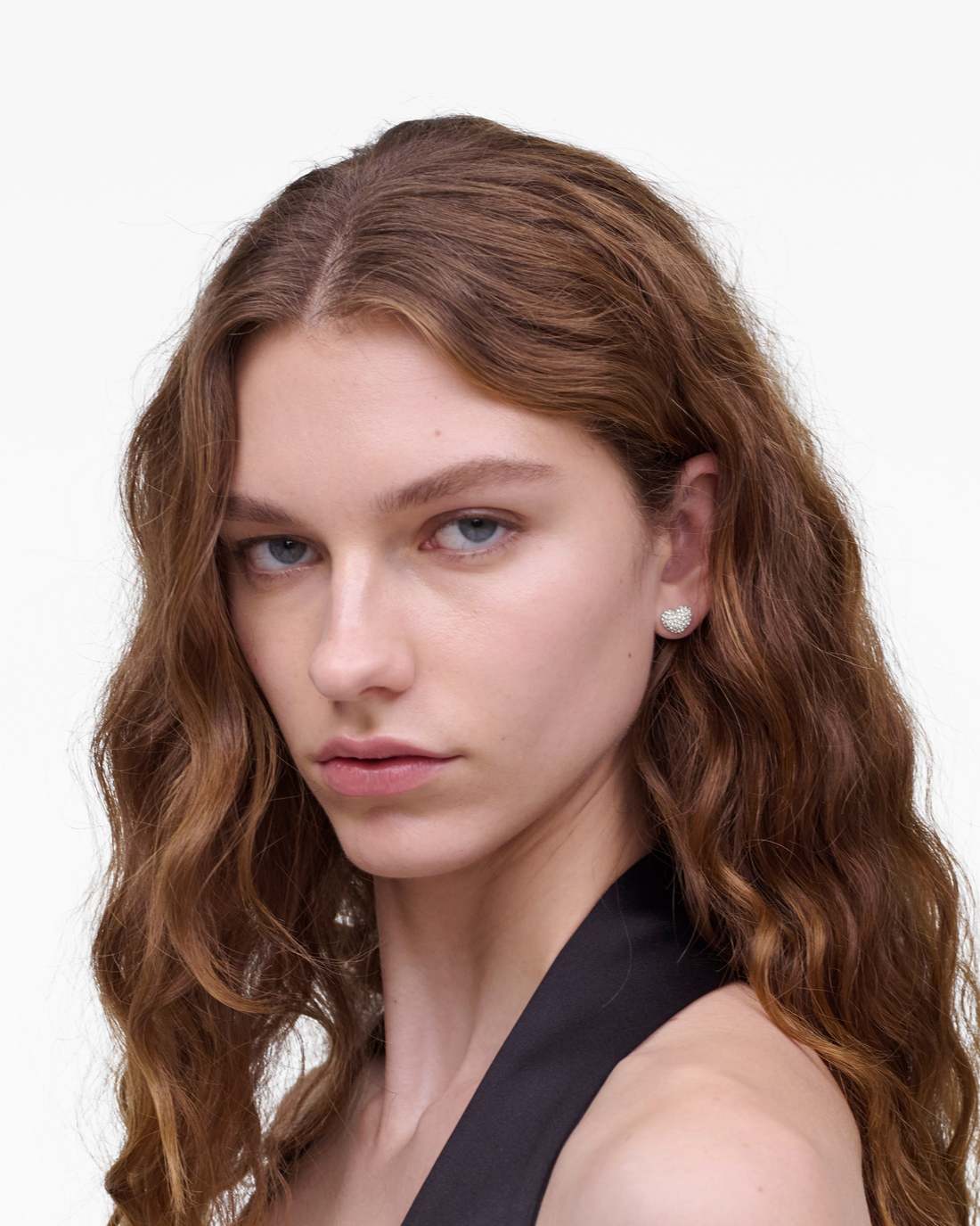 Marc Jacobs The Heart Pave Earrings Silver/Crystal JEWELRY|NEW ARRIVALS