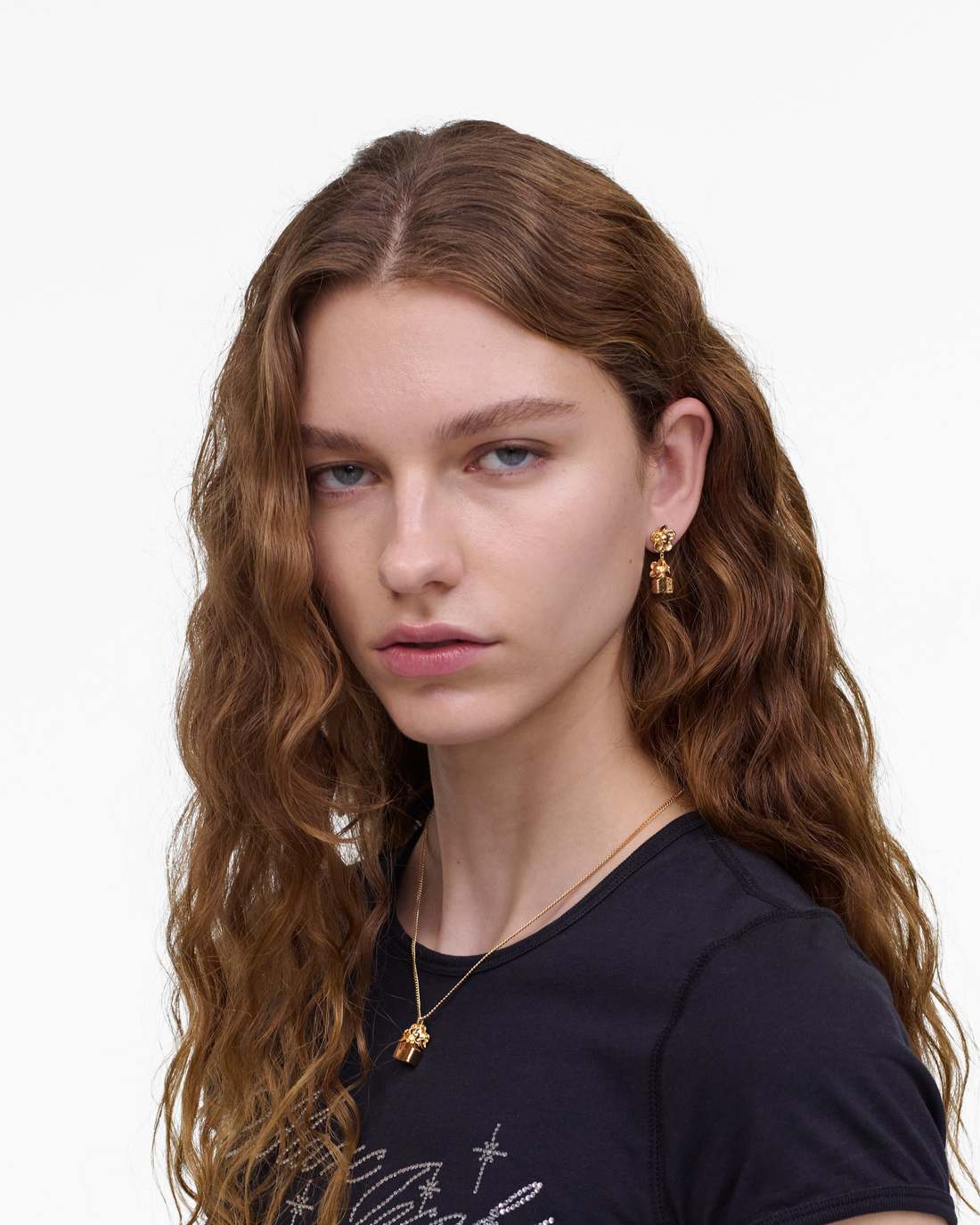 Marc Jacobs The Mini Icon Daisy Earrings Gold JEWELRY|NEW ARRIVALS