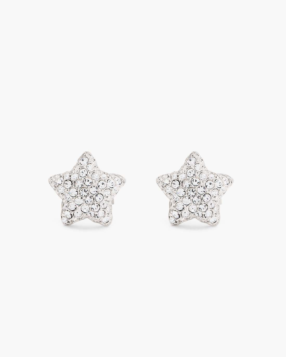 Marc Jacobs The Star Pave Stud Earrings Silver/Crystal JEWELRY|NEW ARRIVALS