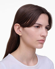 Marc Jacobs The Heart Balloon Stud Earrings Light Antique Gold JEWELRY