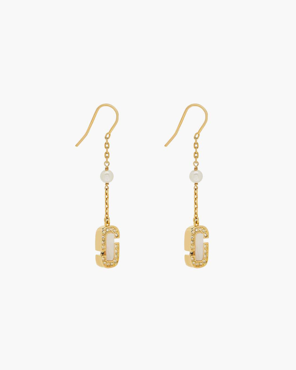 Marc Jacobs The J Marc Luxe Linear Earrings Gold/Crystal JEWELRY
