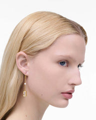 Marc Jacobs The J Marc Luxe Linear Earrings Gold/Crystal JEWELRY