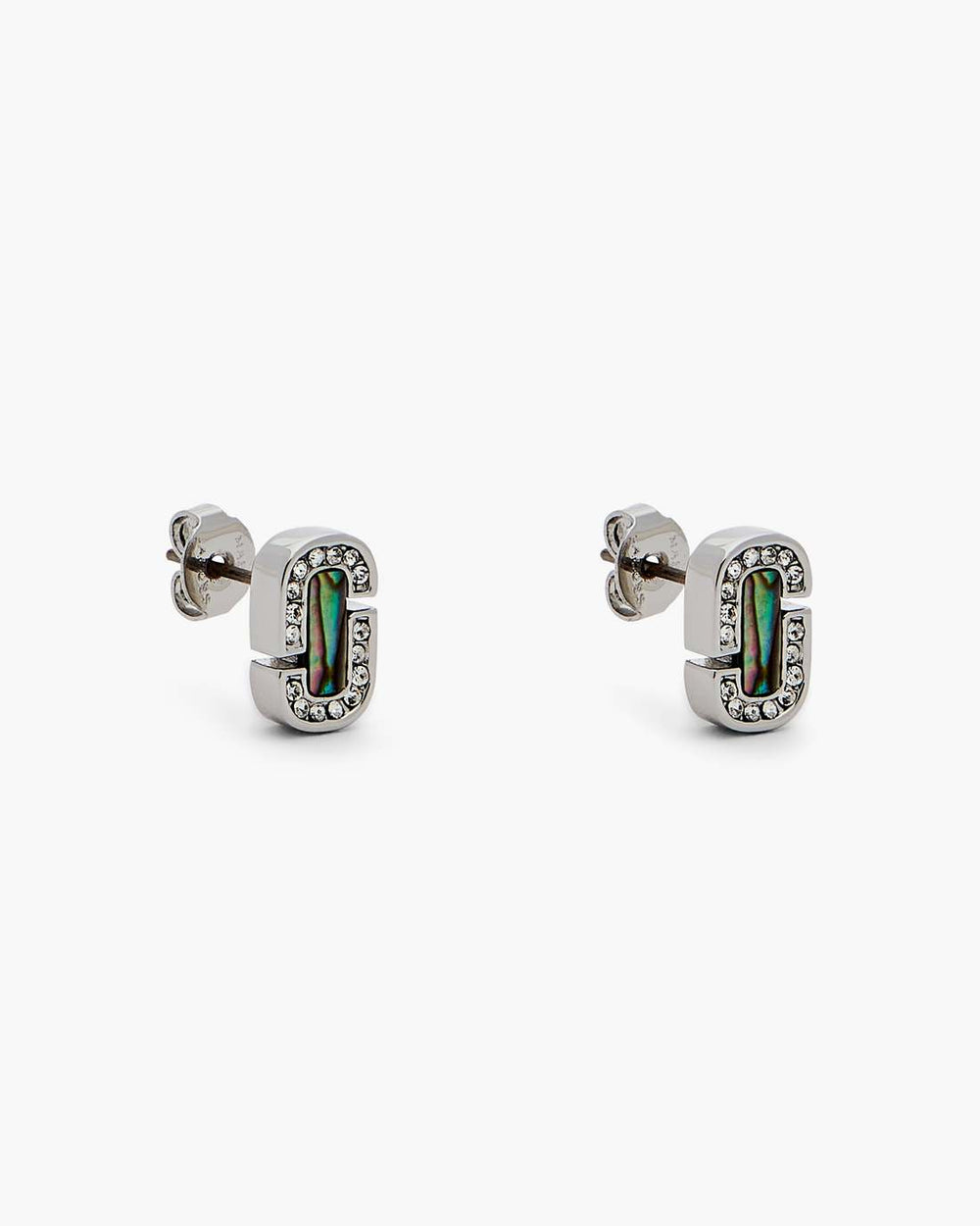 Marc Jacobs The J Marc Luxe Abalone Earrings Silver/Crystal JEWELRY