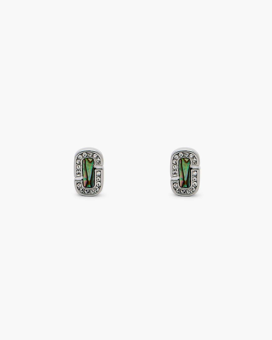 Marc Jacobs The J Marc Luxe Abalone Earrings Silver/Crystal JEWELRY