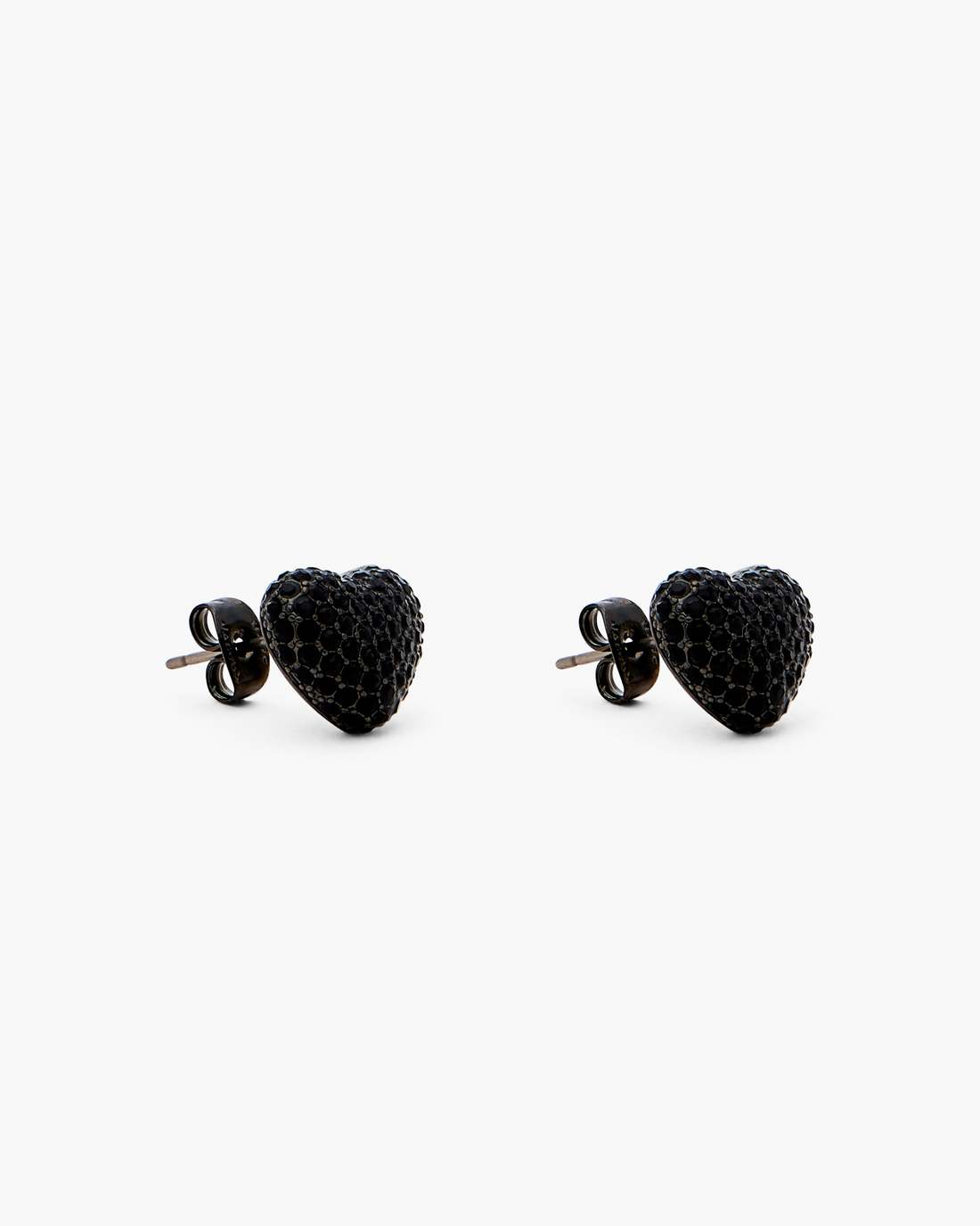 Marc Jacobs The Heart Balloon Pave Earrings Black/Black Crystal JEWELRY