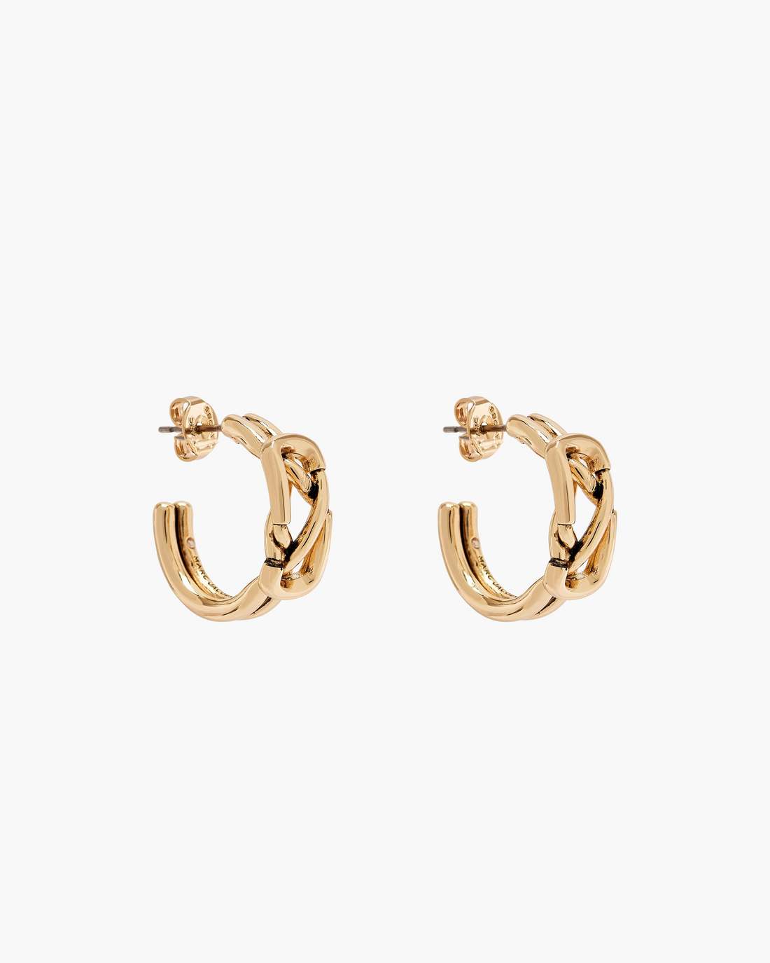 Marc Jacobs The Dual Hoop Earrings Gold JEWELRY