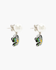 Marc Jacobs Hattie Stewart X Marc Jacobs Butterfly Pearl Earrings Silver/Multi JEWELRY
