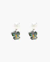 Marc Jacobs Hattie Stewart X Marc Jacobs Butterfly Pearl Earrings Silver/Multi JEWELRY