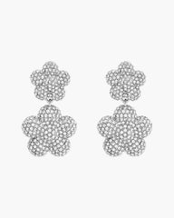 Marc Jacobs The Daisy Balloon Drop Earrings Silver/Crystal JEWELRY