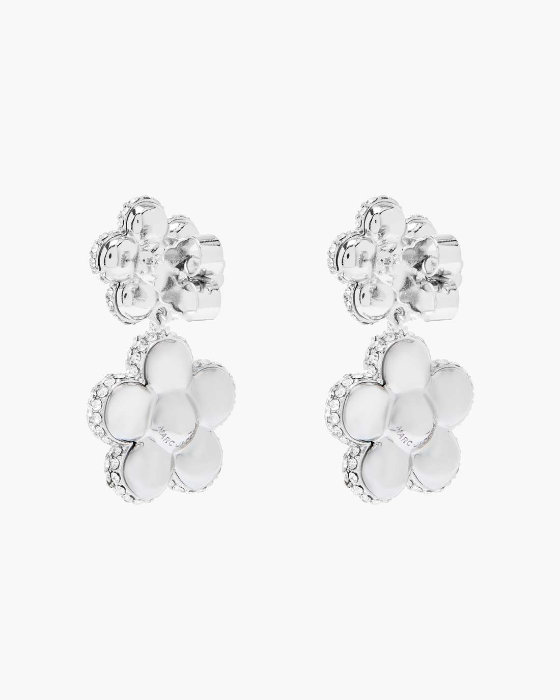 Marc Jacobs The Daisy Balloon Drop Earrings Silver/Crystal JEWELRY