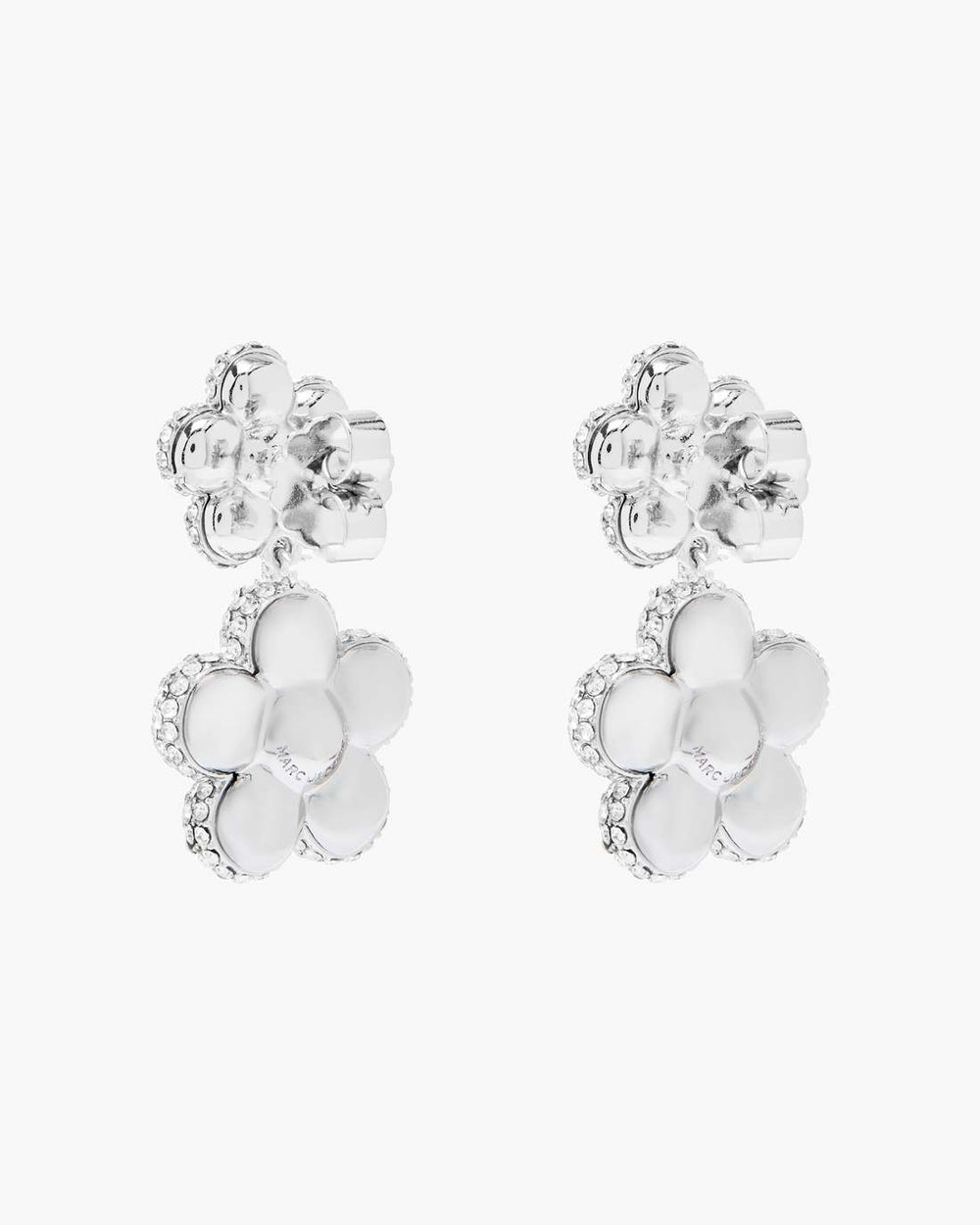 Marc Jacobs The Daisy Balloon Drop Earrings Silver/Crystal JEWELRY