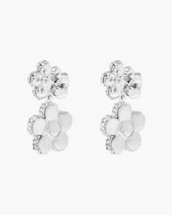 Marc Jacobs The Daisy Balloon Drop Earrings Silver/Crystal JEWELRY