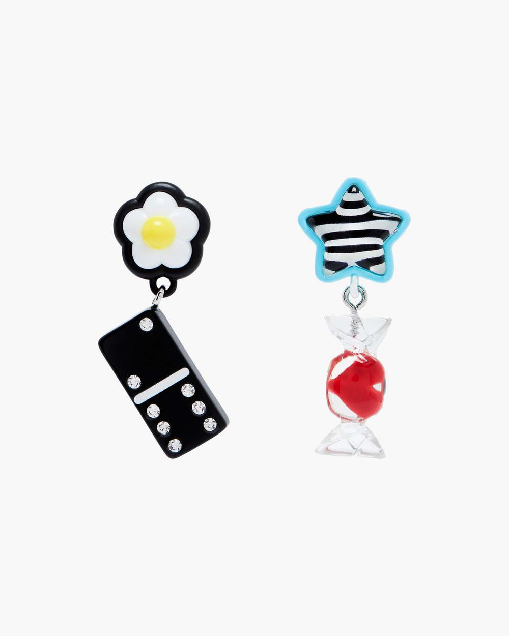 Marc Jacobs The Sticker Charm Earrings Silver Multi JEWELRY