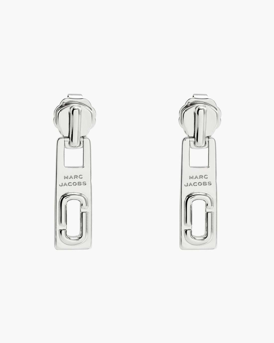Marc Jacobs J Marc Zipper Earrings Silver JEWELRY